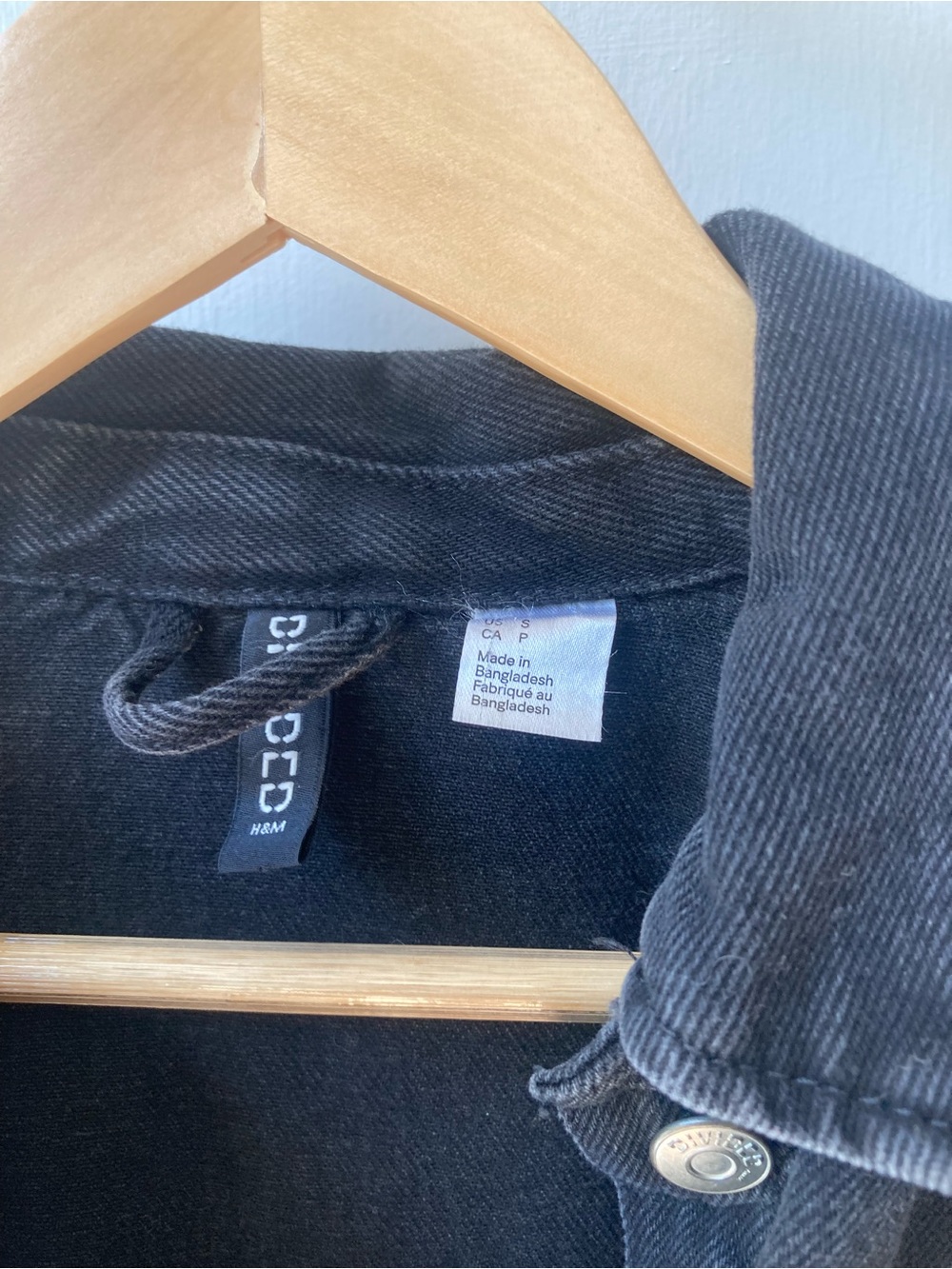 H&M | Black Oversized Denim Chore Jacket - Picture 4 of 8